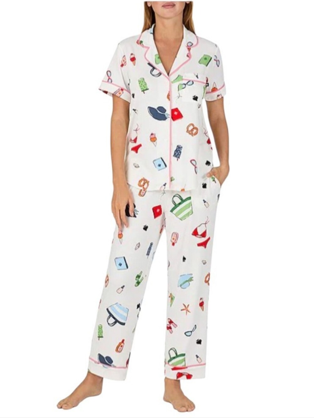 Kate Spade New York Light Pink Two Piece Pajama Set XL